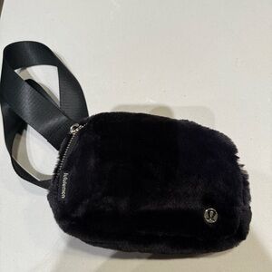 Lululemon Black Plush Belt Bag